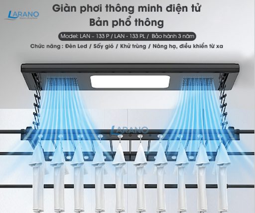 Giàn Phơi Thông Minh Điện Tử LAN-133P